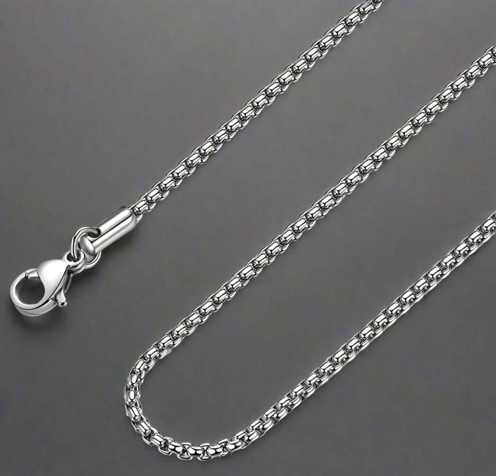 Buy Premium & Luxury Jewellery For All || Anti Tarnish Stainless Steel The Men Thing Chain 18 Silver Rounded Box 3mm Chain Stainless Steel 18 To 32 Inch Necklace For Men Boy S 1170970532 2 1024x982