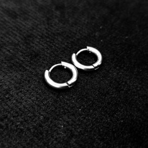 Men's Silver Hoop Earring
