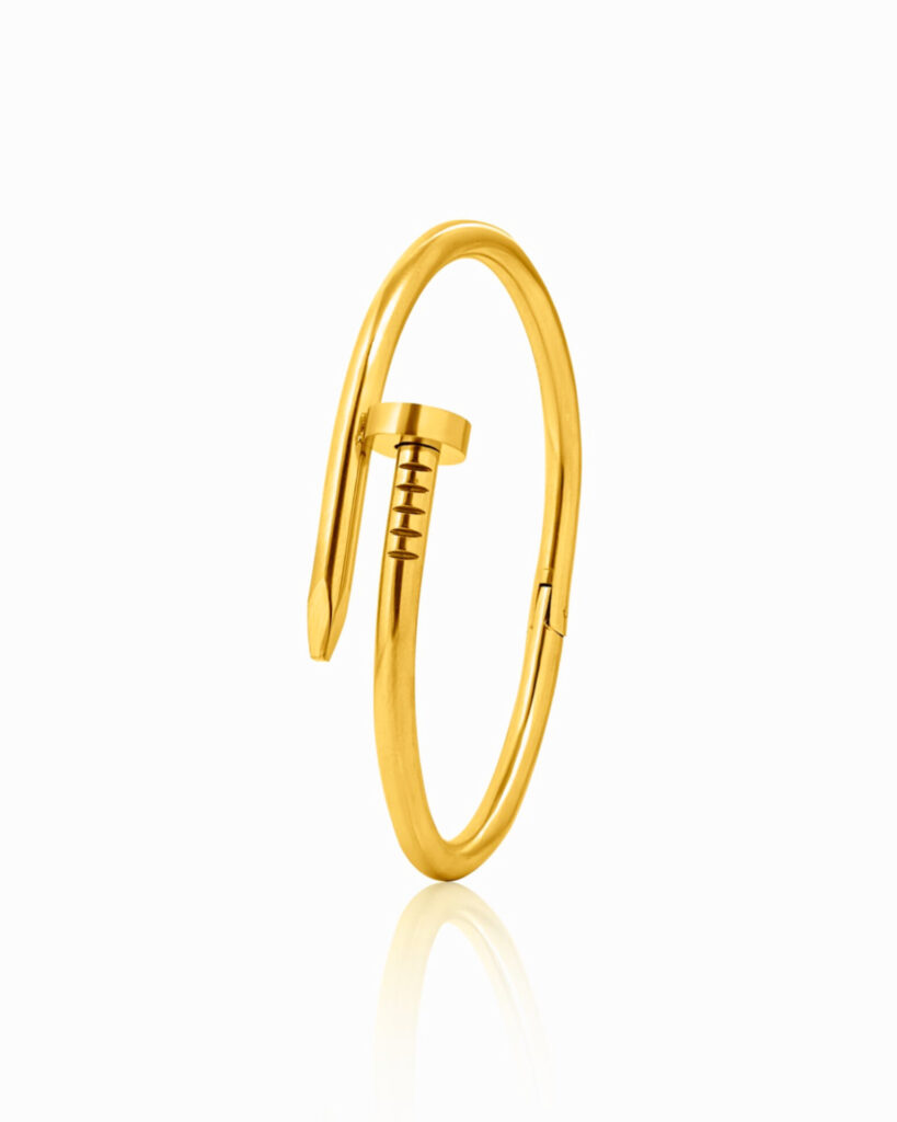 Buy Premium & Luxury Jewellery For All || Anti Tarnish Stainless Steel Nail Kadaa (Gold)