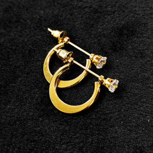 Cubic Zirconia Studded Kundal Baali